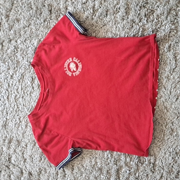 Hollister | red preppy cropped women's t shirt - Picture 10 of 11